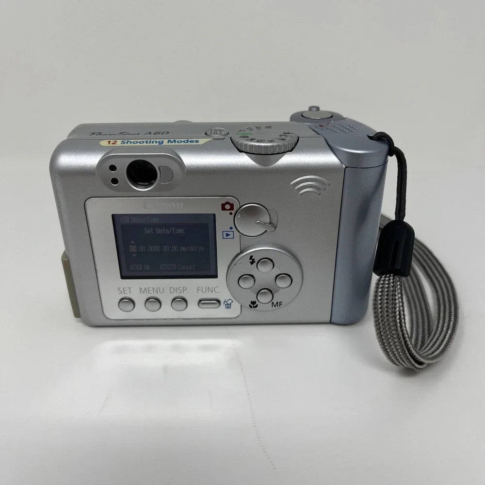 Canon PowerShot A60 2.0MP Digital Camera Silver 256MB CF Card Bundle - FOR PARTs